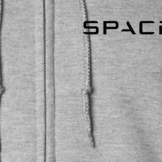 Funny Space X Logo Gift Full Zip Hoodie