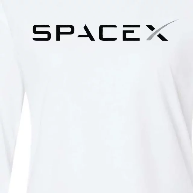 Funny Space X Logo Gift Womens Cotton Relaxed Long Sleeve T-Shirt