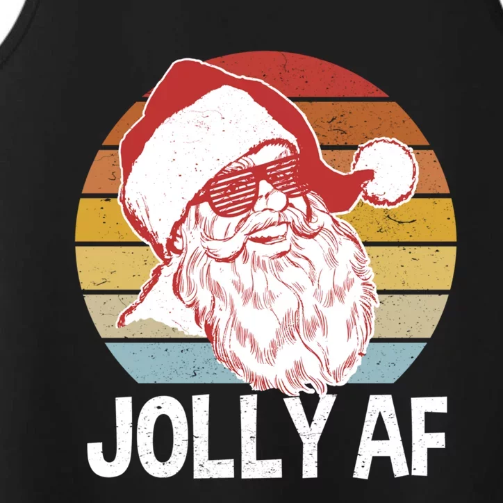 Funny Santa Xmas Gift Performance Tank