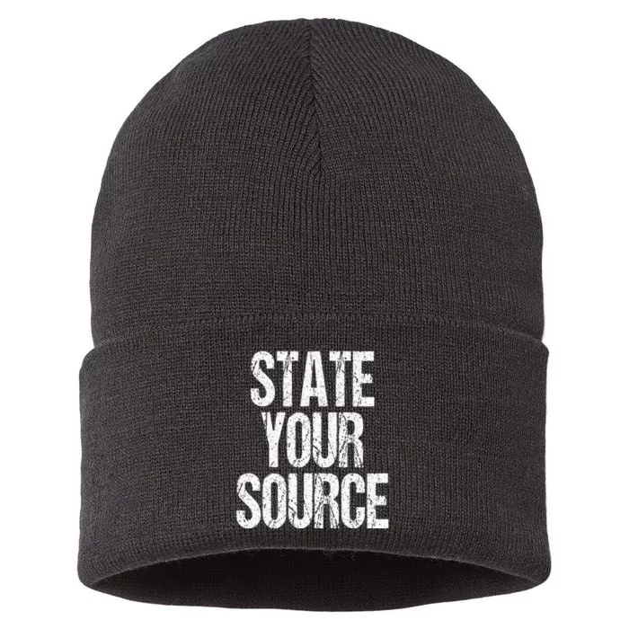 Funny State Your Source Sustainable Knit Beanie