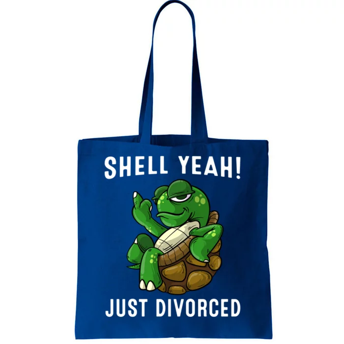 Funny Shell Yeah Just Divorced Gift Cool Separation Meme Gag Gift Tote Bag