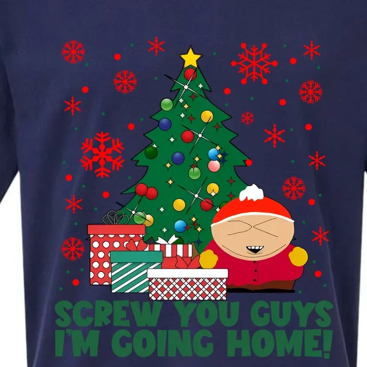 Funny Screw You Guys Im Going Home Funny Christmas Holiday Season Sueded Cloud Jersey T-Shirt