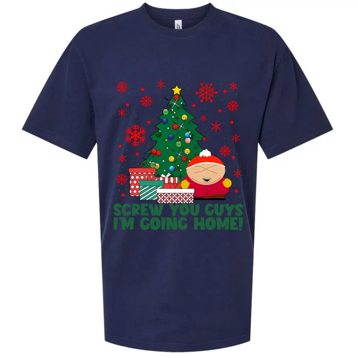 Funny Screw You Guys Im Going Home Funny Christmas Holiday Season Sueded Cloud Jersey T-Shirt