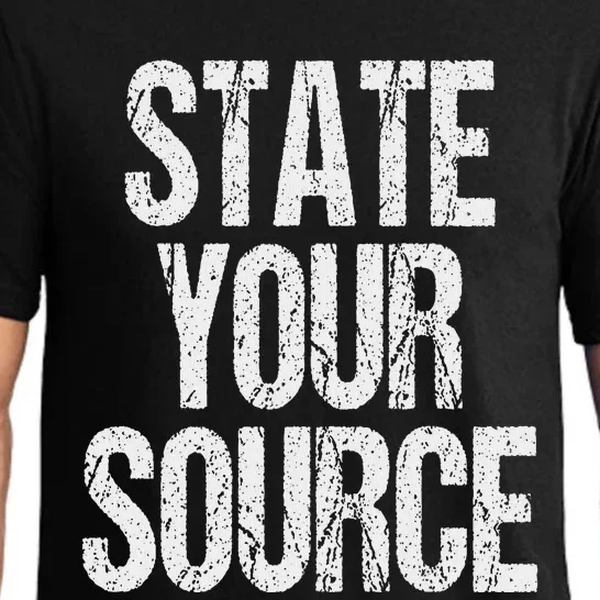 Funny State Your Source Pajama Set