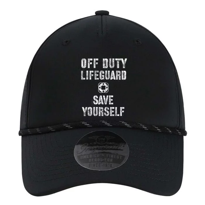 Funny Save Yourself Lifeguard Swimming Pool Guard Off Duty Gift Performance The Dyno Cap