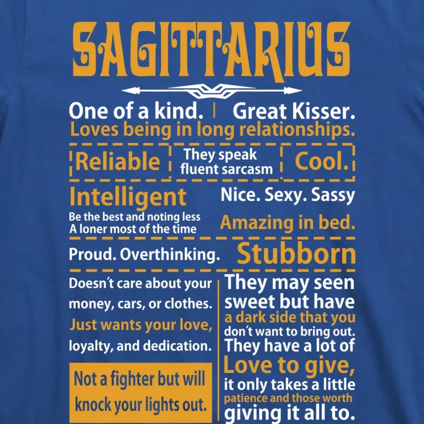 Funny Sagittarius Zodiac Sign Horoscope Birthday Cute Gift T-Shirt