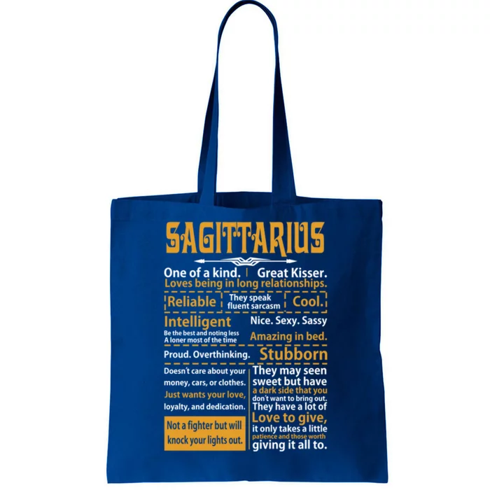 Funny Sagittarius Zodiac Sign Horoscope Birthday Cute Gift Tote Bag