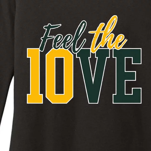 Feel The 10ve Jordan Quarterback Love American Football Womens CVC Long Sleeve Shirt