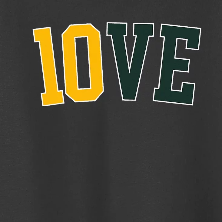 Feel The 10ve Jordan Quarterback Love American Football Toddler T-Shirt