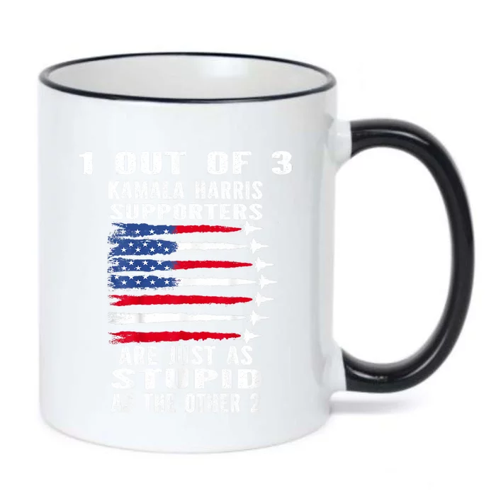 Funny Trump 1 Out Of 3 Kamala Harris Supporters Black Color Changing Mug