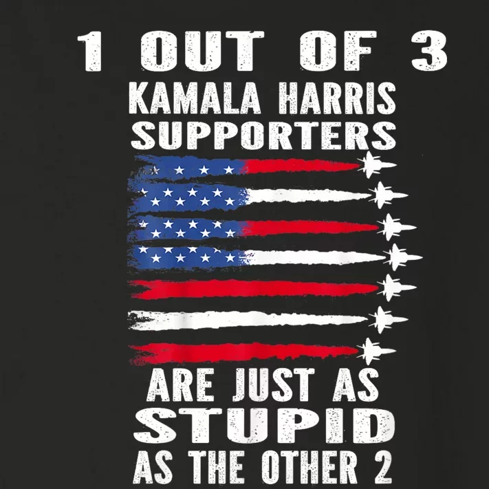 Funny Trump 1 Out Of 3 Kamala Harris Supporters Toddler Long Sleeve Shirt