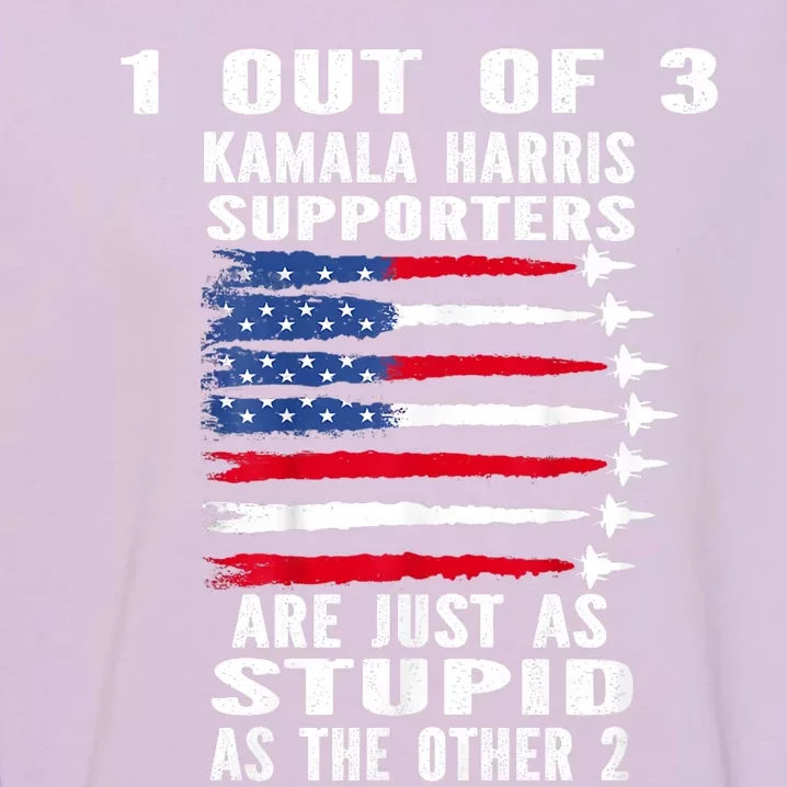 Funny Trump 1 Out Of 3 Kamala Harris Supporters Garment-Dyed Sweatshirt