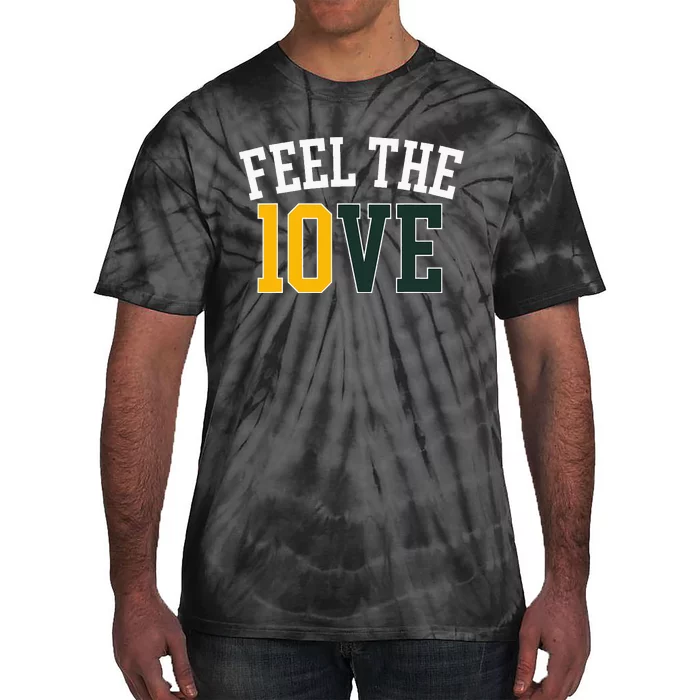 Feel The 10ve Jordan Quarterback Love American Football Tie-Dye T-Shirt