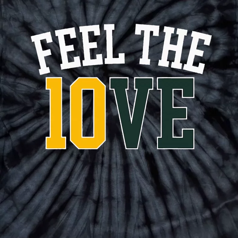 Feel The 10ve Jordan Quarterback Love American Football Tie-Dye T-Shirt