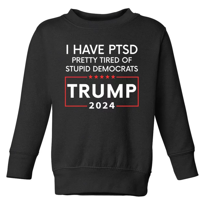 Funny Trump 2024 The Return Make Liberals Cry Again Election Toddler Sweatshirt