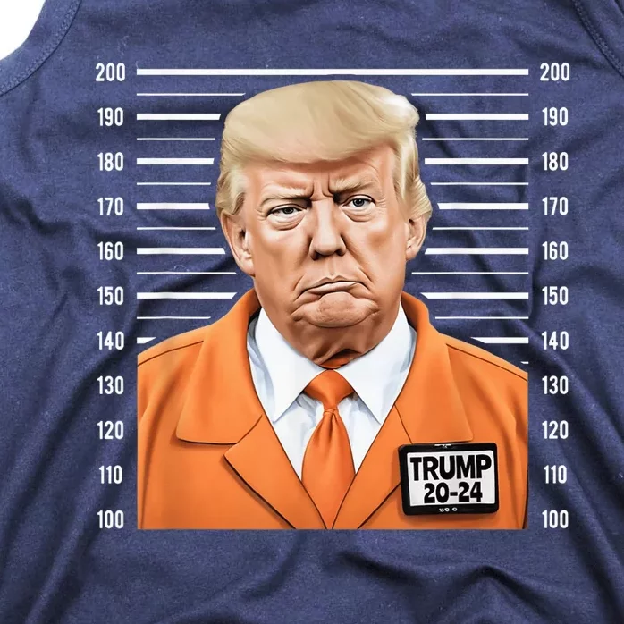 Funny Trump 2024 Prisoner Mugshot Tank Top