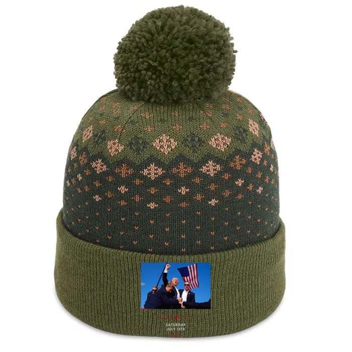 Funny Trump 2024 Shooting At Trump Rally In Pennsylvania The Baniff Cuffed Pom Beanie