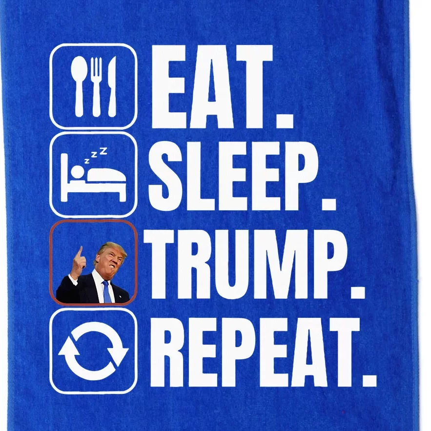 Funny Trump 2024 Take America Back American Flag Platinum Collection Golf Towel