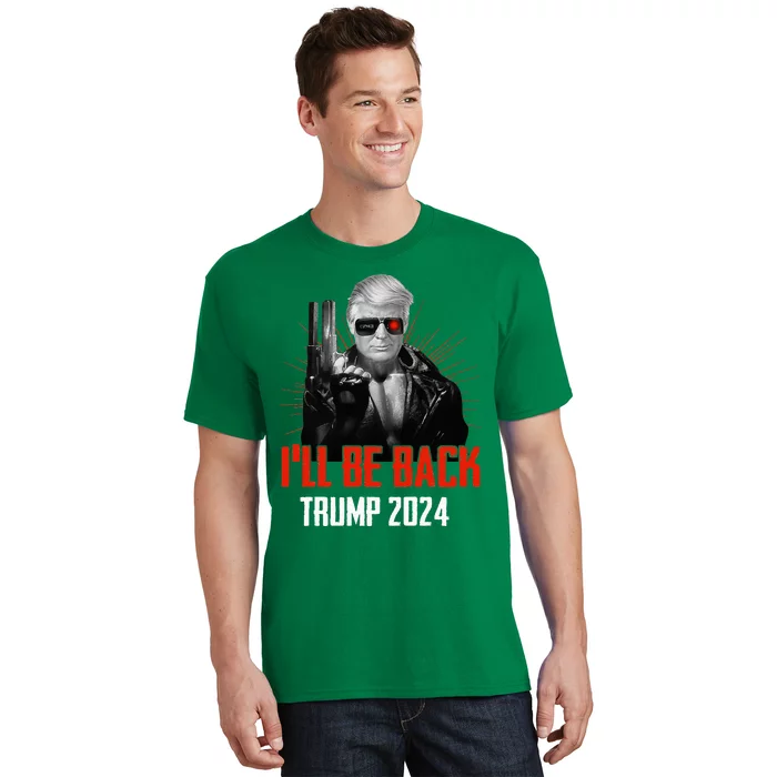 Funny Trump 2024 45 47 Trumpinator ILl Be Back Save America T-Shirt