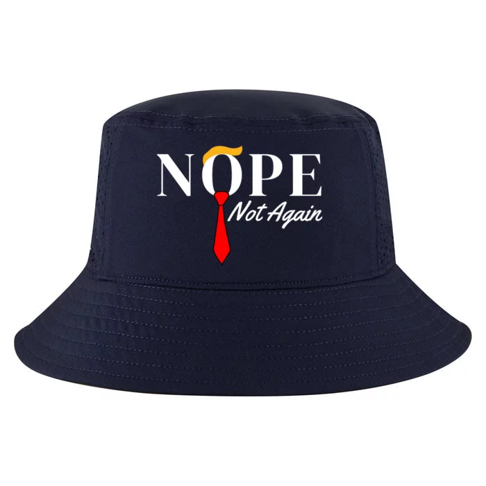 Funny Trump 2024 Nope Not Again Cool Comfort Performance Bucket Hat