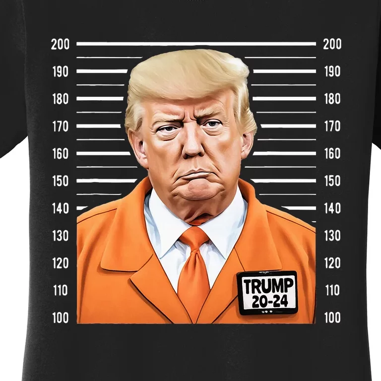 Funny Trump 2024 Prisoner Mugshot Women's T-Shirt