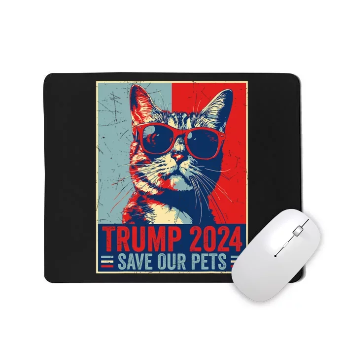 Funny Trump 2024 Save Our Pets Usa President Election 2024 Mousepad