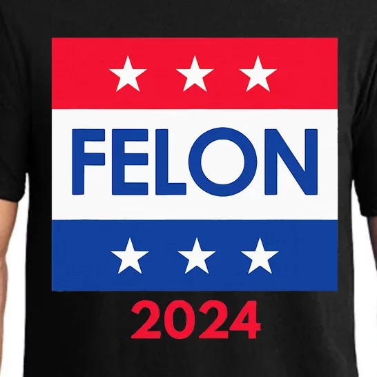 Felon Trump 2024 Vote Funny Presidential Pajama Set