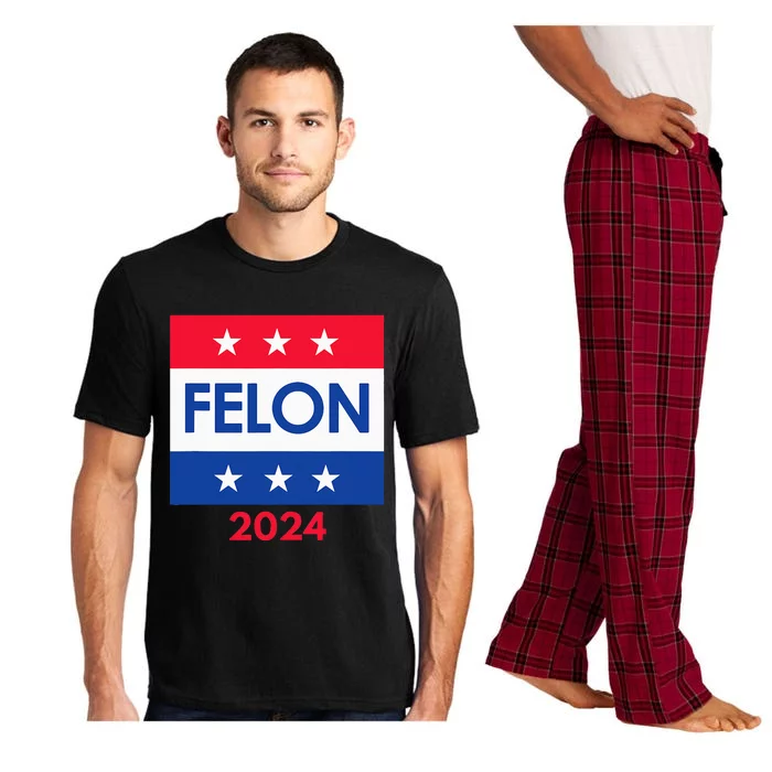 Felon Trump 2024 Vote Funny Presidential Pajama Set