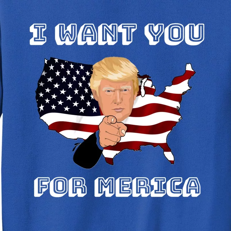 Funny Trump 2020 I Want You For Merica Donald Trump Gift Sweatshirt