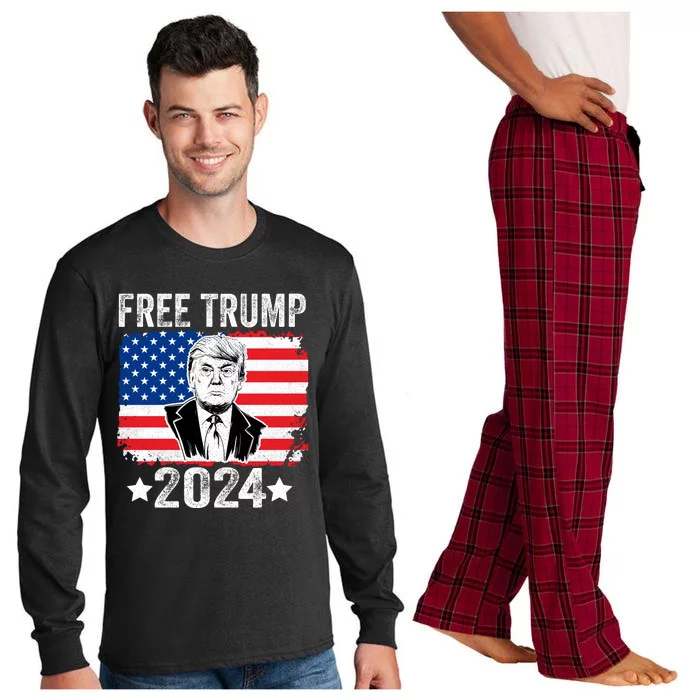 FREE TRUMP 2024 Long Sleeve Pajama Set