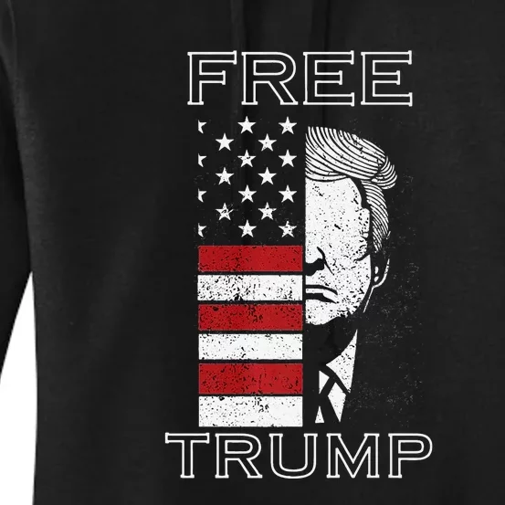 Free Trump 2024 Women's Pullover Hoodie