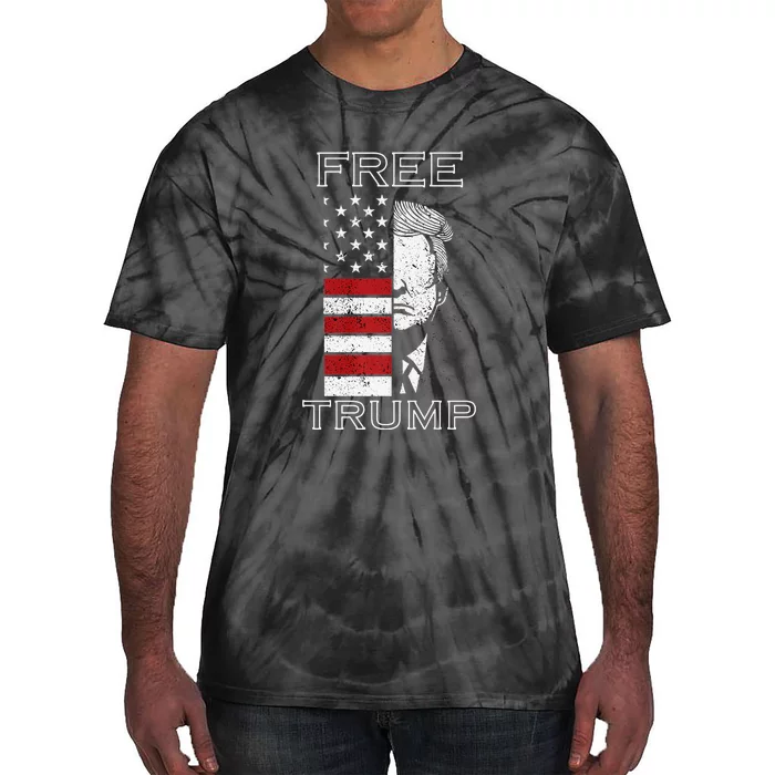 Free Trump 2024 Tie-Dye T-Shirt