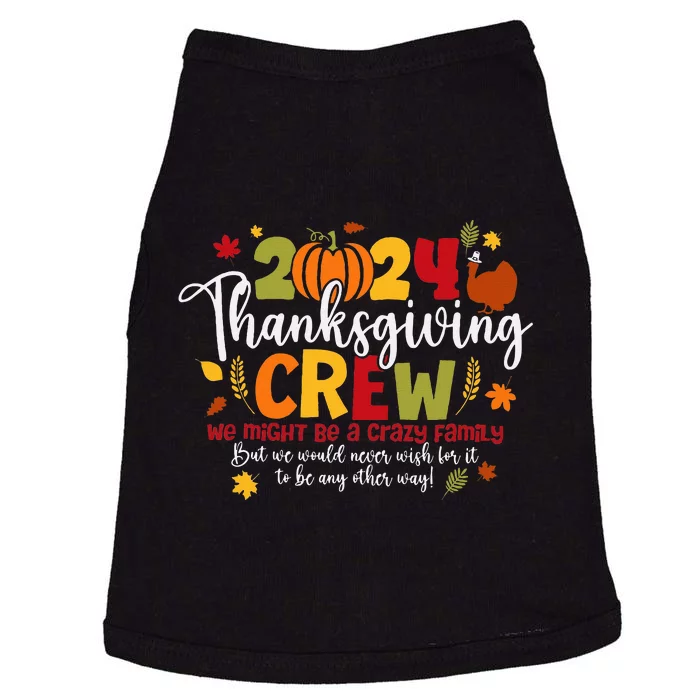 Family Thanksgiving 2024 Thanksgiving Crew Turkey Doggie Tank