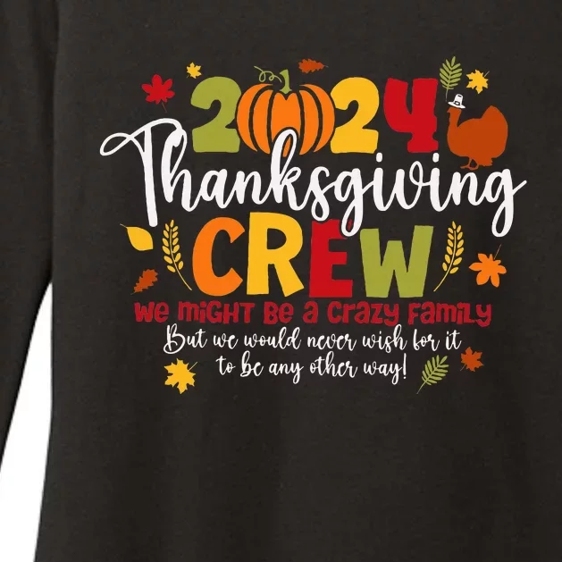 Family Thanksgiving 2024 Thanksgiving Crew Turkey Womens CVC Long Sleeve Shirt