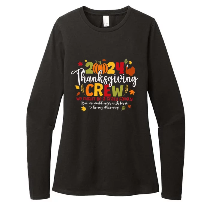 Family Thanksgiving 2024 Thanksgiving Crew Turkey Womens CVC Long Sleeve Shirt