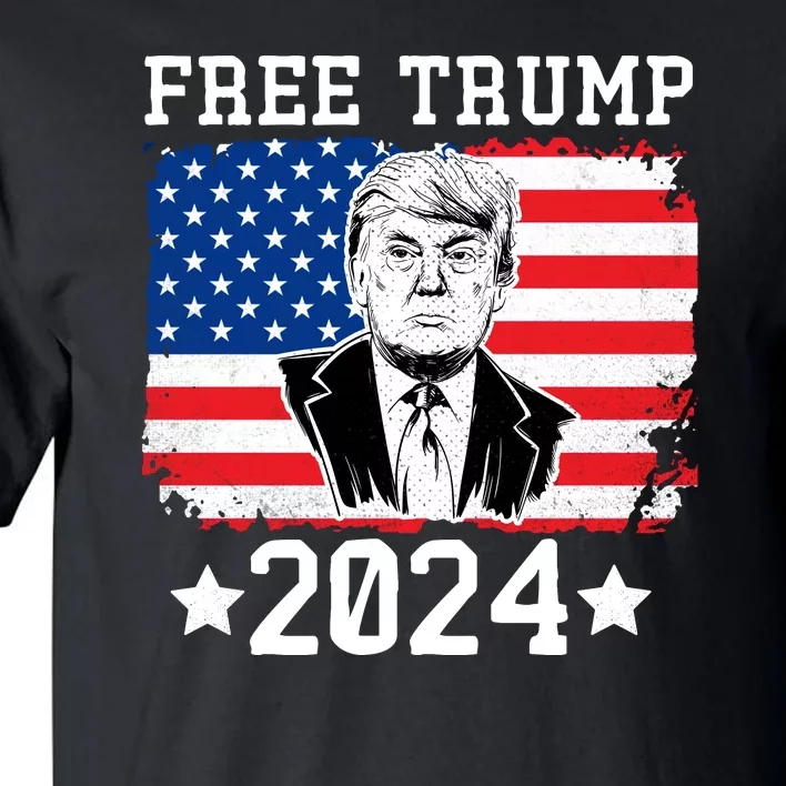 Free Trump 2024 Donald Trump USA Election Tall T-Shirt