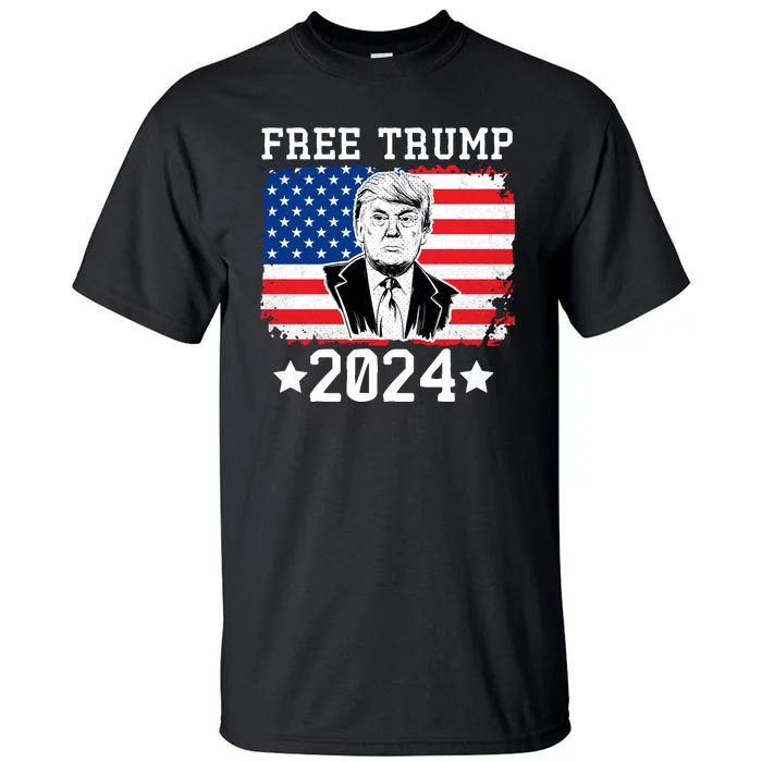 Free Trump 2024 Donald Trump USA Election Tall T-Shirt