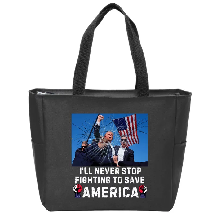 Funny Trump 2024 Missed Me Zip Tote Bag