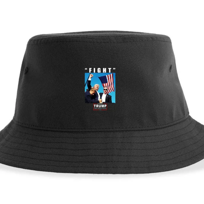 Fight Trump 2024 Take America Back Pennsylvania Rally Shooting Sustainable Bucket Hat