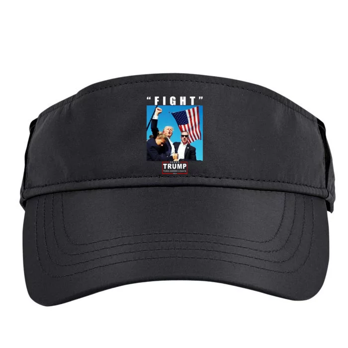 Fight Trump 2024 Take America Back Pennsylvania Rally Shooting Adult Drive Performance Visor