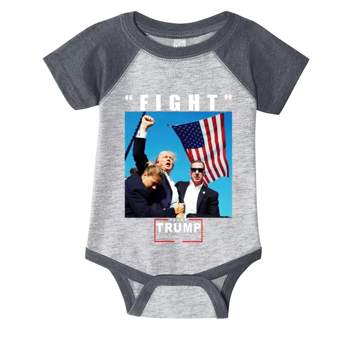 Fight Trump 2024 Take America Back Pennsylvania Rally Shooting Infant Baby Jersey Bodysuit