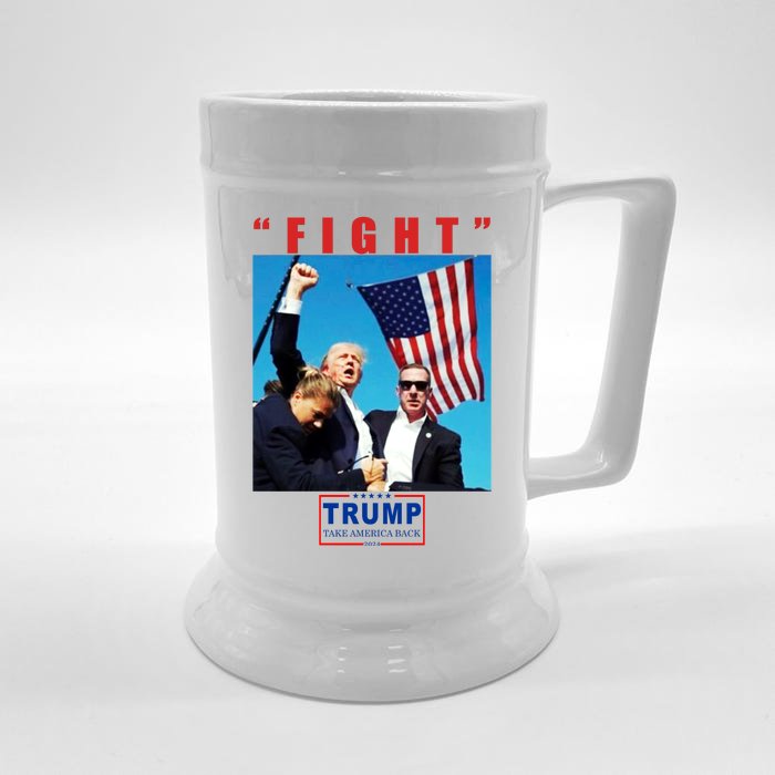 Fight Trump 2024 Take America Back Pennsylvania Rally Shooting Front & Back Beer Stein