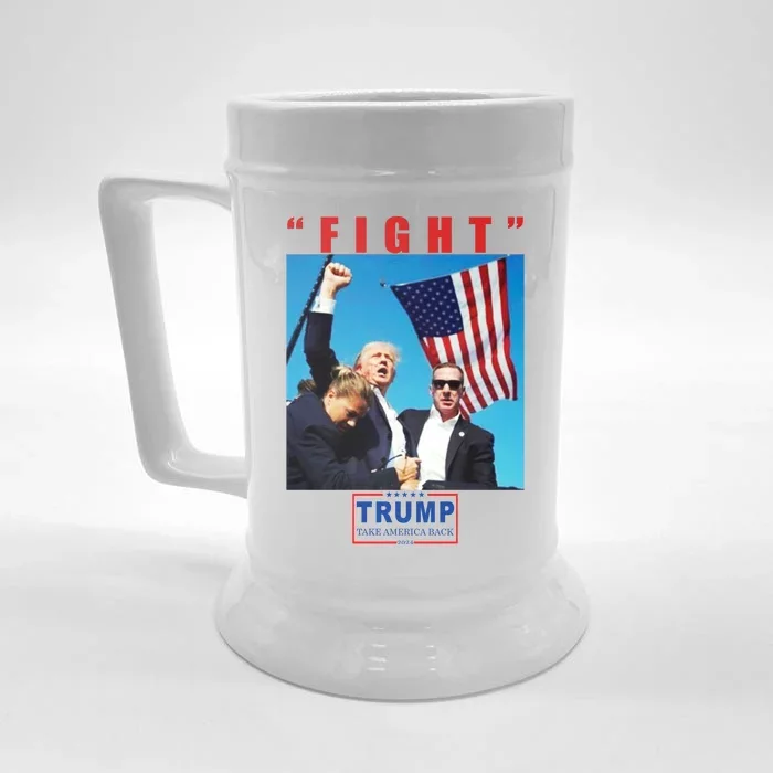 Fight Trump 2024 Take America Back Pennsylvania Rally Shooting Front & Back Beer Stein