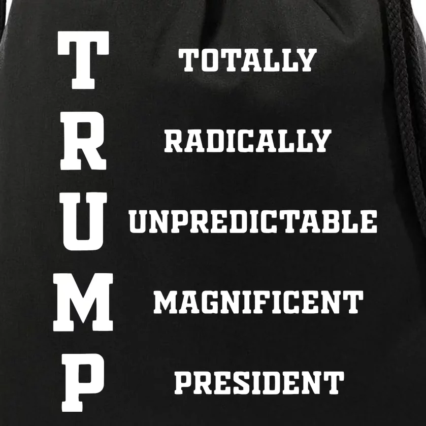 Funny Trump 2024 President Shirts 2024 Election Drawstring Bag