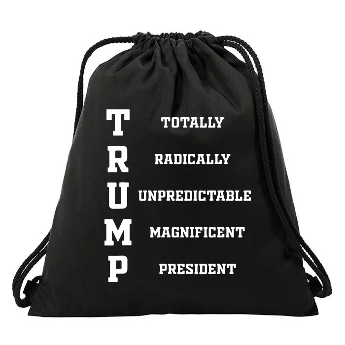 Funny Trump 2024 President Shirts 2024 Election Drawstring Bag