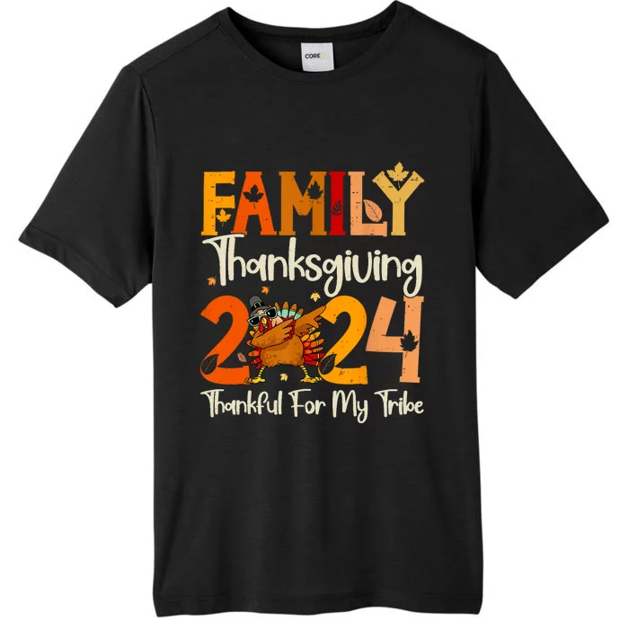 Family Thanksgiving 2024 Crew Dabbing Turkey Group Matching ChromaSoft Performance T-Shirt