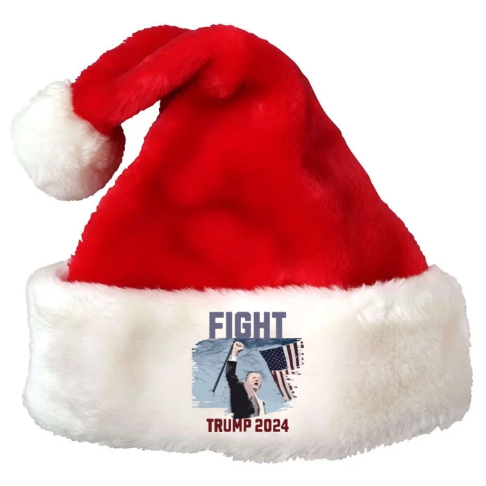 Fight Trump 2024 Trump Fight Premium Christmas Santa Hat