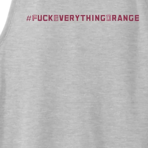 #Fuckeverythingorange Text 2024 Ladies Tri-Blend Wicking Tank