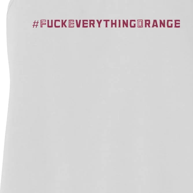 #Fuckeverythingorange Text 2024 Women's Racerback Tank