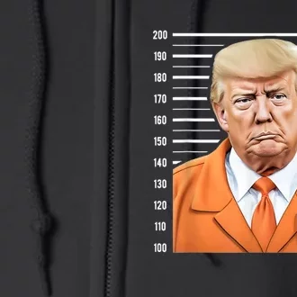 Funny Trump 2024 Prisoner Mugshot Full Zip Hoodie